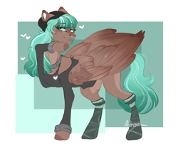 Size: 2092x1734 | Tagged: safe, artist:holoriot, oc, oc only, pegasus, pony, clothes, female, mare, solo, sweater