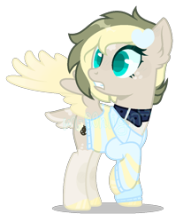 Size: 884x1066 | Tagged: safe, artist:m-00nlight, oc, oc only, oc:caramel delicacy, pegasus, pony, base used, clothes, female, mare, simple background, solo, transparent background