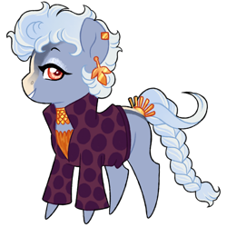 Size: 1024x1024 | Tagged: safe, artist:azure-art-wave, oc, oc only, oc:haute couture, earth pony, pony, clothes, ear piercing, earring, female, jewelry, mare, piercing, simple background, solo, transparent background