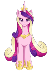 Size: 821x1200 | Tagged: safe, artist:ravenirik, princess cadance, alicorn, pony, g4, cute, cutedance, ear fluff, female, looking at you, mare, simple background, solo, transparent background