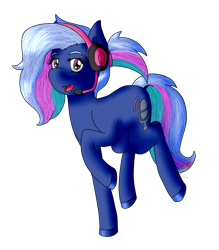 Size: 1119x1279 | Tagged: safe, artist:midnightfire1222, oc, oc only, oc:bit rate, earth pony, pony, headset, ponyfest, ponyfest online, present, simple background, solo, transparent background