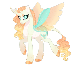 Size: 2700x2500 | Tagged: safe, artist:gigason, oc, oc only, changepony, hybrid, pony, female, high res, offspring, parent:princess celestia, parent:thorax, parents:thoralestia, simple background, solo, transparent background
