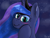 Size: 1600x1200 | Tagged: safe, artist:kalashnikitty, princess luna, alicorn, pony, g4, blushing, colored sketch, cute, ethereal mane, female, galaxy mane, looking at you, mare, night, night sky, sky, smiling, smirk, solo, someone boop this pony