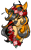 Size: 1024x1630 | Tagged: safe, artist:oneiria-fylakas, oc, oc only, oc:paris, pony, antennae, bust, female, floral head wreath, flower, mare, portrait, simple background, solo, transparent background