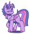 Size: 576x660 | Tagged: safe, artist:chyoatas, twilight sparkle, alicorn, pony, g4, colored hooves, colored wings, cute, eyebrows, eyebrows visible through hair, female, gradient wings, looking at you, mare, no pupils, one eye closed, simple background, solo, transparent background, twiabetes, twilight sparkle (alicorn), wings, wink