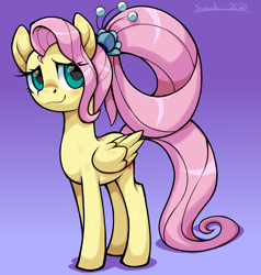 Size: 2730x2862 | Tagged: safe, artist:moonseeker, fluttershy, pegasus, pony, g4, the last problem, blushing, female, high res, mare, older, older fluttershy, solo