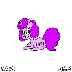 Size: 512x512 | Tagged: safe, artist:ozzyg, oc, oc only, oc:quantum dot, earth pony, pony, butt, female, mare, plot, solo