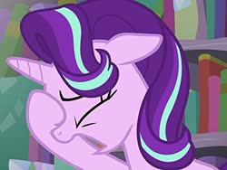 Size: 500x375 | Tagged: safe, screencap, starlight glimmer, pony, unicorn, g4, the crystalling, cropped, eyes closed, facehoof, female, floppy ears, mare, solo