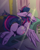 Size: 2304x2880 | Tagged: safe, artist:twoshoesmcgee, twilight sparkle, alicorn, pony, g4, armpits, book, both cutie marks, butt, chaise, crossed hooves, crossed legs, female, frog (hoof), high res, lidded eyes, mare, mirror, plot, rear view, smiling, solo, spread wings, sunlight, sunrise, twibutt, twilight sparkle (alicorn), underhoof, wings