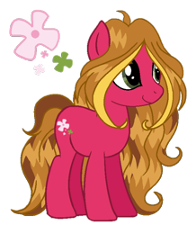 Size: 630x721 | Tagged: safe, artist:madlilon2051, artist:melodysweetheart, part of a set, earth pony, pony, base used, crossover, cutie mark, female, flora (winx club), mare, ponified, rainbow s.r.l, simple background, solo, transparent background, winx club