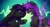 Size: 1920x1048 | Tagged: safe, artist:breloomsgarden, oc, oc only, oc:midnight moonbeam, oc:silky moth, alicorn, changeling, pony, argument, duo, purple changeling