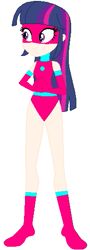 Size: 191x532 | Tagged: safe, artist:selenaede, artist:sturk-fontaine, twilight sparkle, human, equestria girls, g4, base used, clothes, gloves, human coloration, leotard, plasma girl, shoes, simple background, solo, superhero, white background