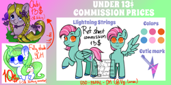 Size: 1024x512 | Tagged: safe, artist:helithusvy, oc, pegasus, pony, unicorn, advertisement, chibi, commission, commission info, pegasus oc, reference sheet, wings, ych example, ych sketch, your character here