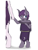 Size: 500x666 | Tagged: safe, artist:phoenixswift, oc, oc only, oc:violet rose, bat pony, anthro, unguligrade anthro, anthro oc, clothes, foal, simple background, white background, younger