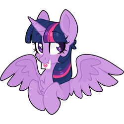 Size: 2048x2048 | Tagged: safe, artist:cinnamontee, twilight sparkle, alicorn, pony, g4, cute, female, high res, mouth hold, note, simple background, solo, transparent background, twiabetes, twilight sparkle (alicorn)