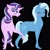 Size: 1268x1280 | Tagged: safe, artist:eta-carinae, starlight glimmer, trixie, pony, unicorn, g4, black background, blushing, female, lesbian, mare, ship:startrix, shipping, simple background