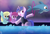 Size: 2960x2021 | Tagged: safe, artist:rainbow eevee, berry punch, berryshine, sassaflash, sea swirl, seafoam, dolphin, earth pony, pegasus, pony, unicorn, g4, amazed, bipedal, clothes, cute, female, grin, high res, hoof hold, legs in the water, light, one-piece swimsuit, open mouth, practicing, smiling, swimsuit, watching, water