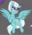 Size: 869x954 | Tagged: safe, artist:lockheart, fleetfoot, pegasus, pony, g4, female, flying, gray background, looking up, mare, request, simple background, smiling, solo, spread wings, wings