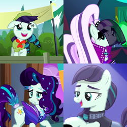 Size: 2160x2160 | Tagged: safe, screencap, coloratura, earth pony, pony, g4, the mane attraction, compilation, countess coloratura, female, filly, high res, mare, outfit catalog, rara, solo