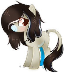 Size: 1142x1309 | Tagged: safe, artist:chaostrical, artist:harukamizuki-chan, oc, oc only, earth pony, pony, base used, female, leonine tail, mare, one eye closed, outline, simple background, solo, transparent background, white outline