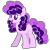 Size: 1812x1824 | Tagged: dead source, safe, artist:pegasski, artist:rainbows-skies, oc, oc only, oc:ube cake, earth pony, pony, g4, base used, female, mare, offspring, parent:party favor, parent:pinkie pie, parents:partypie, simple background, solo, transparent background