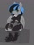 Size: 768x1024 | Tagged: safe, artist:littlebibbo, oc, oc only, oc:bibbo, pegasus, pony, boots, chubby, clothes, ear piercing, female, fishnet stockings, freckles, goth, lidded eyes, looking at you, mare, piercing, plump, shirt, shoes, sitting, skirt, solo, unamused