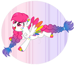 Size: 1024x905 | Tagged: safe, artist:yourrdazzle, oc, oc only, oc:prismatic lily, pegasus, pony, base used, colored wings, female, mare, multicolored wings, solo, wings