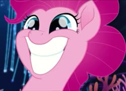 Size: 857x621 | Tagged: safe, screencap, pinkie pie, earth pony, pony, seapony (g4), g4, my little pony: the movie, cropped, cute, diapinkes, dorsal fin, female, fin, fish tail, flowing mane, flowing tail, grin, looking at you, mare, ocean, open mouth, open smile, scales, seaponified, seapony pinkie pie, seaquestria, smiling, smiling at you, solo, species swap, swimming, tail, that pony sure does love being a seapony, underwater, water