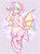 Size: 1440x1966 | Tagged: safe, artist:hawthornss, oc, oc only, oc:paper stars, bat pony, centaur, amputee, armpits, bandage, bat pony oc, bat wings, belly button, blushing, chest fluff, clothes, collarbone, cute, cute little fangs, elf ears, fangs, hydrangea, looking at you, midriff, missing limb, multicolored hair, open mouth, pointed ears, rainbow hair, simple background, slit pupils, stump (limb), sweat, sweatdrop, tank top, wings