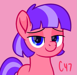 Size: 505x489 | Tagged: safe, artist:handgunboi, earth pony, pony, female, mare, no name character, no name yet, random, simple background, smug, solo