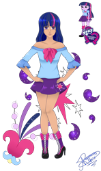 Size: 964x1626 | Tagged: safe, artist:rossgricell, twilight sparkle, equestria girls, g4, bare shoulders, beautiful, boots, clothes, cute, female, high heel boots, human coloration, miniskirt, pleated skirt, shoes, simple background, skirt, solo, transparent background
