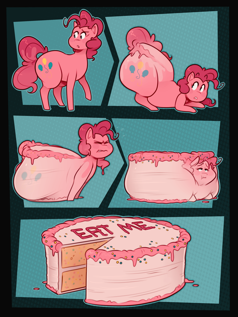fat, female, food, food transformation, frosting, high res, imminent vore, ...