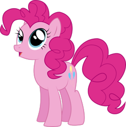 Size: 2435x2463 | Tagged: safe, artist:gyilokhun, pinkie pie, pony, g4, female, high res, simple background, solo, transparent background, vector