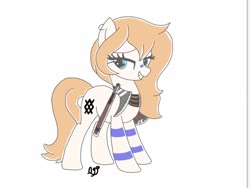 Size: 1024x768 | Tagged: artist needed, safe, oc, oc only, oc:star north, earth pony, pony, axe, blue eyes, female, full body, mare, piercing, shield, simple background, smiling, solo, tattoo, viking axe, weapon, white background