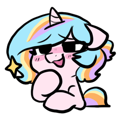 Size: 500x500 | Tagged: safe, artist:oofycolorful, oc, oc only, oc:oofy colorful, pony, unicorn, simple background, solo, transparent background