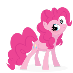 Size: 1920x1920 | Tagged: safe, artist:kabuvee, pinkie pie, earth pony, pony, g4, cute, diapinkes, female, mare, simple background, solo, transparent background