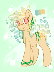 Size: 2264x3000 | Tagged: safe, artist:ruef, oc, oc:niamh, high res, looking at you, reference sheet, seaweed, simple background, smiling, water mane