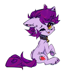 Size: 4724x4724 | Tagged: safe, artist:_spacemonkeyz_, oc, oc only, oc:mystic blare, earth pony, pony, absurd resolution, choker, female, mare, simple background, solo, transparent background