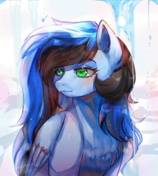 Size: 1462x1625 | Tagged: safe, artist:riukime, oc, oc only, oc:lightning star, pegasus, pony, chest fluff, commission, female, mare, solo