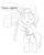 Size: 730x913 | Tagged: safe, artist:buttercupsaiyan, oc, oc:filly anon, /mlp/, 4chan, board fight, cute, doodle, drama, female, filly, flag, mouthpiece, pride, pride flag, shitty doodle, trans rights, waving, zone t-shirt