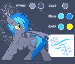 Size: 3500x3000 | Tagged: safe, artist:snowstormbat, oc, oc only, oc:midnight snowstorm, bat pony, pony, abstract background, high res, male, reference sheet, smiling, solo, stallion
