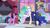 Size: 1920x1080 | Tagged: safe, screencap, princess celestia, princess luna, twilight sparkle, alicorn, pony, g4, the summer sun setback, bed, book, concave belly, crown, ethereal mane, ethereal tail, folded wings, height difference, hoof shoes, jewelry, long mane, long tail, peytral, physique difference, princess shoes, raised hoof, regalia, royal sisters, siblings, side view, sisters, slender, standing, tail, thin, trio, twilight sparkle (alicorn), wings