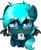 Size: 650x790 | Tagged: safe, artist:helithusvy, oc, oc only, oc:guttatus, bat pony, pony, :3, bat eyes, bat pony oc, bat wings, blue eyes, commission, cute, eye clipping through hair, letter, looking at you, looking up, male, simple background, sitting, solo, spread wings, stallion, transparent background, wings, ych result