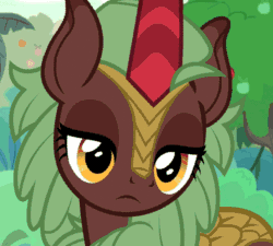 Size: 600x540 | Tagged: safe, edit, edited screencap, screencap, cinder glow, summer flare, kirin, sounds of silence, adoracreepy, animated, background kirin, creepy, cropped, cursed image, cute, do a barrel roll, female, funny, funny as hell, head spin, head tilt, it begins, meme origin, solo, speen, wat, what has science done, you spin me right round