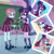 Size: 900x900 | Tagged: safe, artist:sapphiregamgee, sci-twi, spike, spike the regular dog, sunny flare, twilight sparkle, dog, comic:a fresh start, equestria girls, friendship games, g4, adoraflare, alternate ending, camera, classroom, clothes, crystal prep, crystal prep academy, crystal prep academy uniform, crystal prep shadowbolts, cute, female, glasses, hair bun, laughing, necktie, photo, photography, school tie, school uniform, show accurate, what if