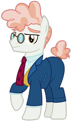Size: 2000x3392 | Tagged: safe, artist:sketchmcreations, svengallop, earth pony, pony, g4, the mane attraction, clothes, glasses, high res, looking at you, male, necktie, pants, raised hoof, shirt, simple background, solo, stallion, suit, transparent background, vector, vest