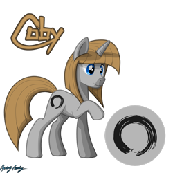 Size: 2449x2449 | Tagged: safe, artist:le-23, oc, oc only, oc:coby, pony, unicorn, high res, male, simple background, solo, stallion, transparent background