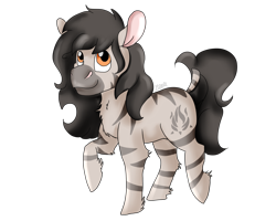 Size: 2500x2000 | Tagged: safe, artist:euspuche, oc, oc only, oc:mashed carrots, zebra, female, high res, looking at you, simple background, transparent background, zebra oc