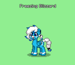 Size: 369x317 | Tagged: safe, oc, oc only, oc:freezing blizzard, pegasus, pony, pony town, female, mare, solo