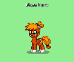 Size: 369x312 | Tagged: safe, oc, oc only, oc:blaze fury, griffon, hybrid, pegasus, pony, pony town, male, solo, stallion